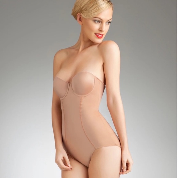 SPANX Other - SPANX Boostie-Yay! Slimming Nude Strapless Shapewear Bodysuit XL 40C/38D